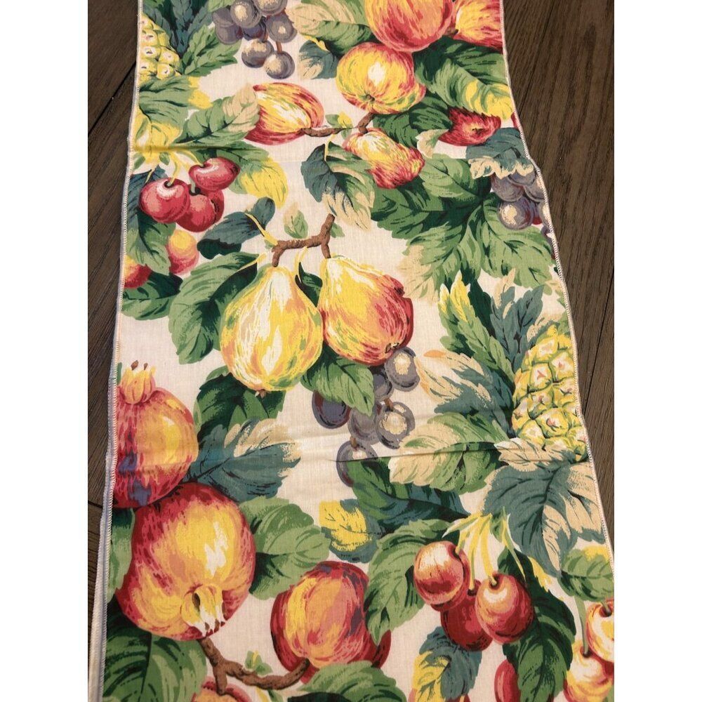 Audrey 72" Table Runner With Fruit Pattern Design - Picture 4 of 4